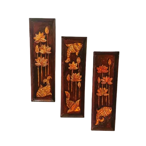 vastu decorative  set of three(3) lotus & fish .
